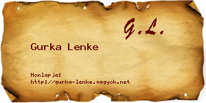Gurka Lenke névjegykártya